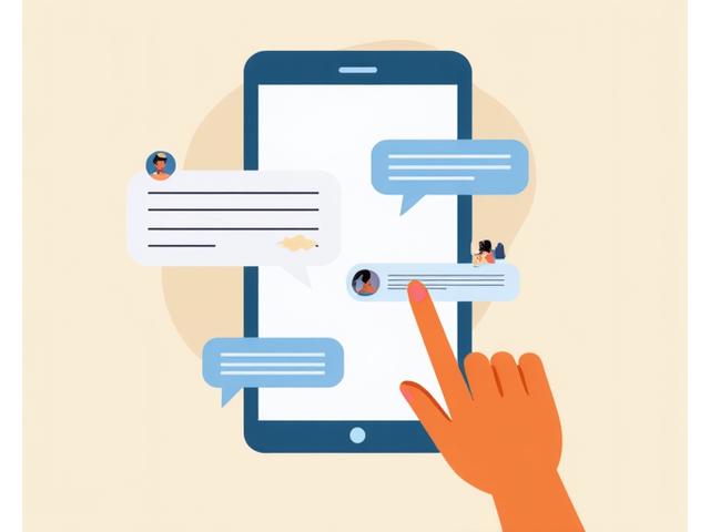 Illustation d'IA personnalisant des messages