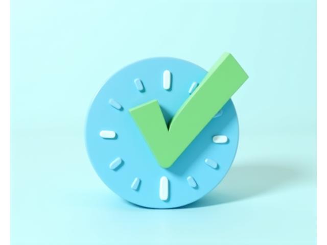 Une icône d'horloge stylisée avec une coche verte devant, symbolisant une réponse rapide et un engagement sous 24h.