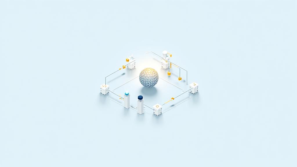 Diagramme d'architecture visuel montrant l'intégration des solutions d'IA conversationnelle de Luminaire Conseil avec divers systèmes d'entreprise comme le CRM, les bases de données et les APIs.